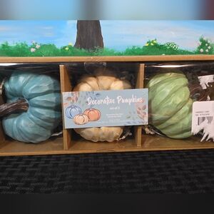 Decorative Pumpkins Set of 3